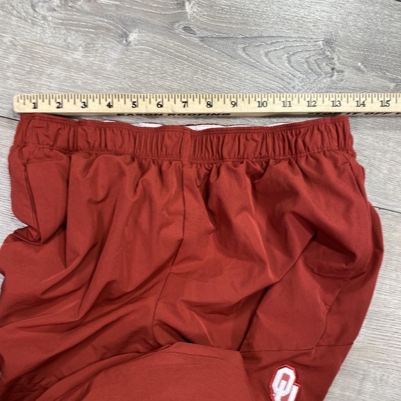 Oklahoma Sooners Pants Mens XS Red NCAA Football On-Field Nike‎ Warm Up Track - Picture 8 of 15